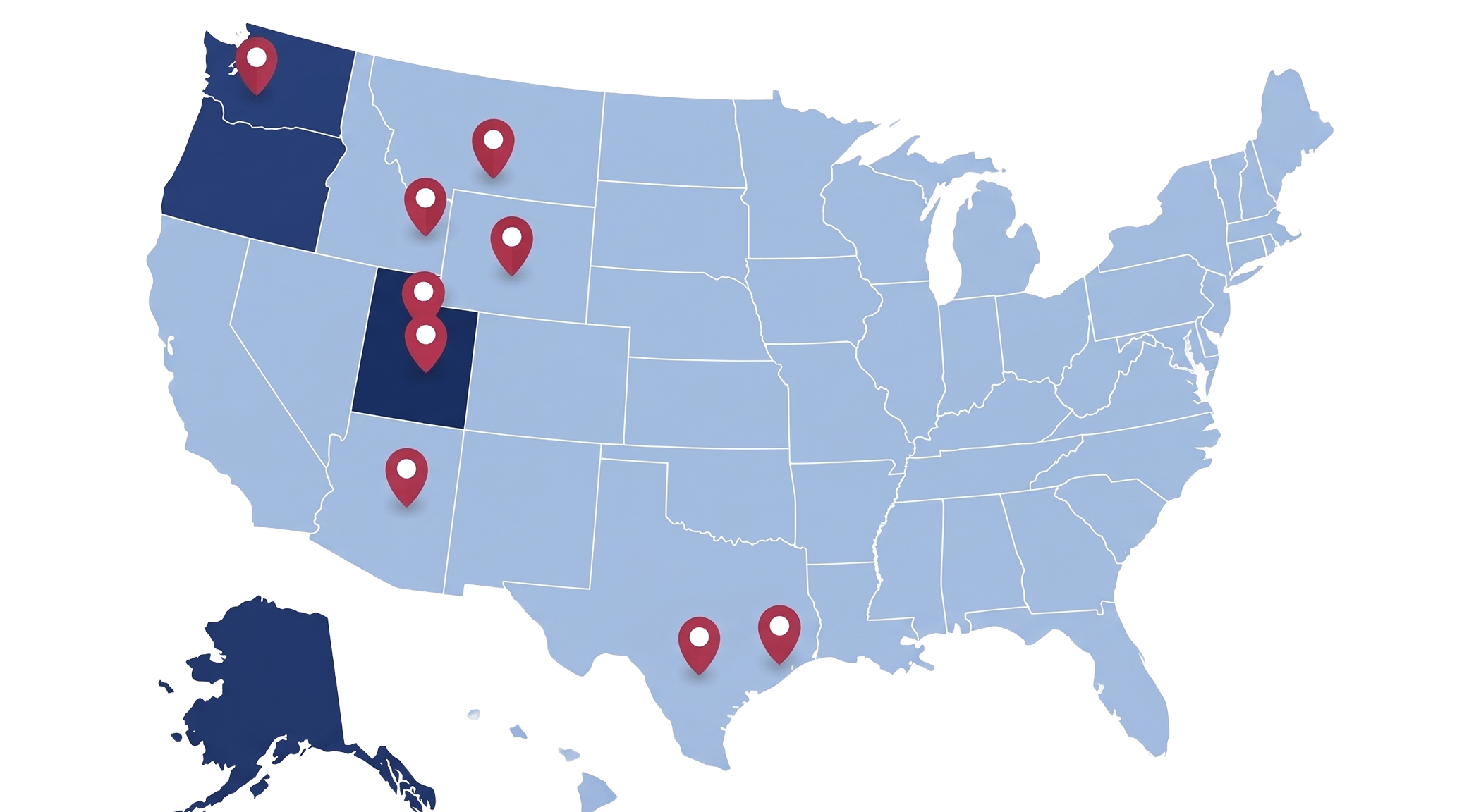 Mountain Crane Nationwide Service Map