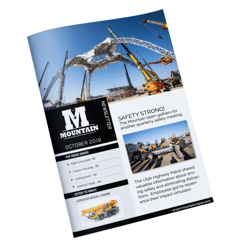 Oct 2019 Newsletter crane industrial service company